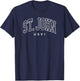 St John USVI Preppy Retro Throwback Souvenir T-Shirt - T-Shirt | Navy