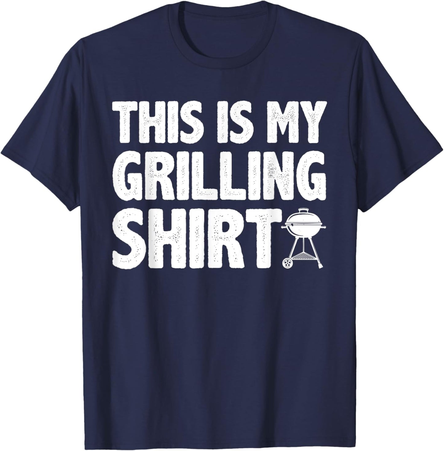 Funny Grilling Art Women Barbecue Meat Smoking BBQ T-Shirt - T-Shirt | Navy