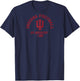 Indiana Hoosiers Big 10 Football Officially Licensed Raglan Baseball T-Shirt - T-Shirt | Navy