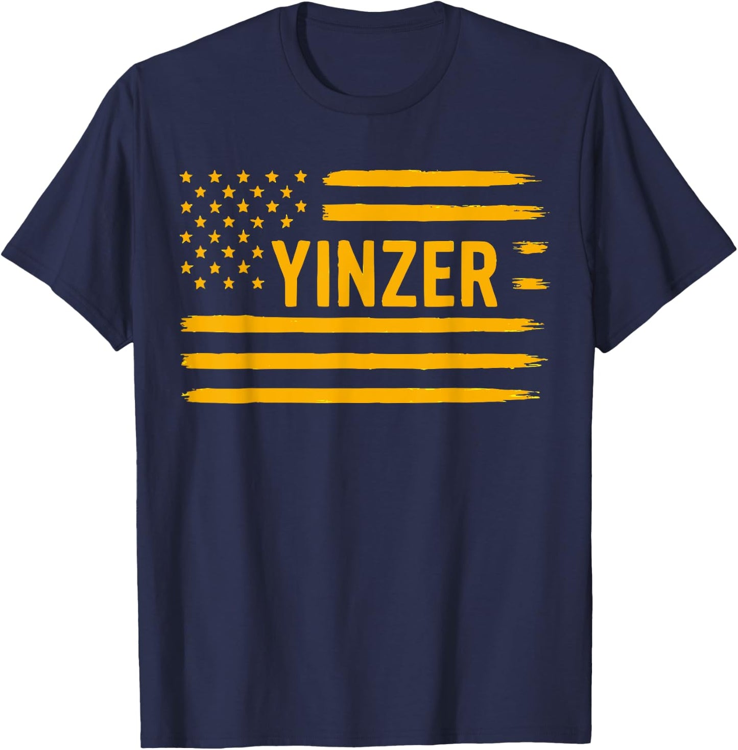 Pittsburgh 412 The Burgh Yinz Flag T-Shirt - T-Shirt | Navy