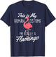This Is My Human Costume - Flamingo Lover Zoo Animal T-Shirt - T-Shirt | Navy