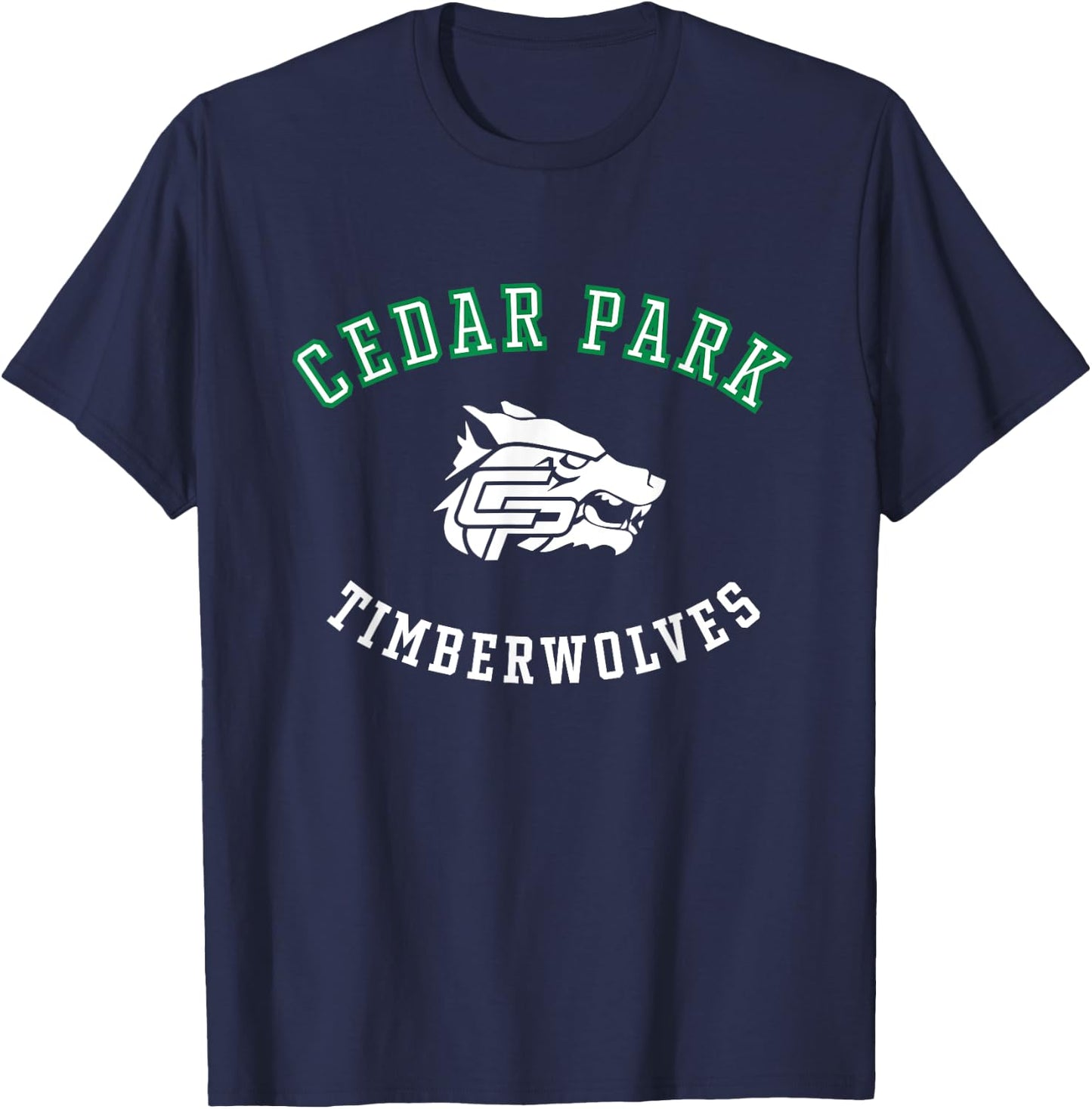 Cedar Park High School Timberwolves C8 T-Shirt - T-Shirt | Navy