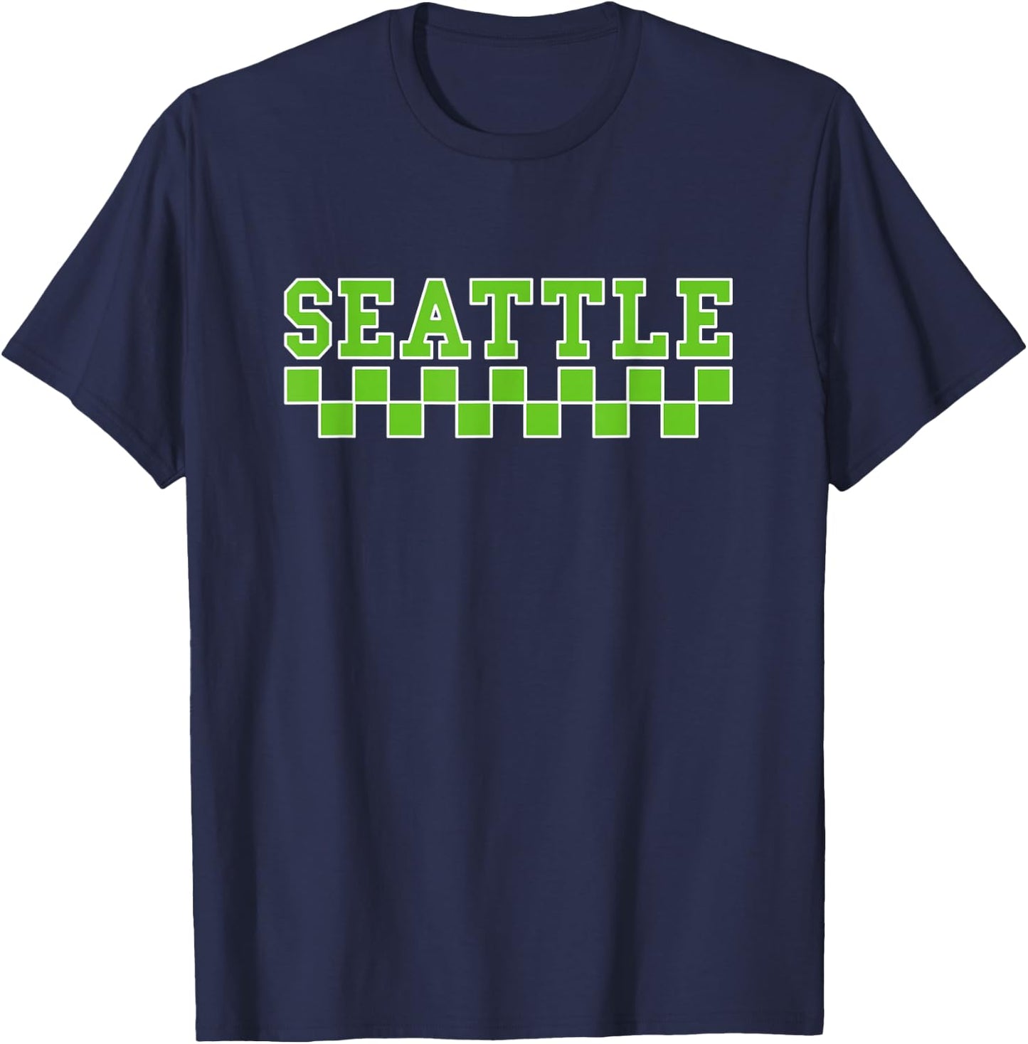 SEATTLE - Throwback Design - Classic T-Shirt - T-Shirt | Navy
