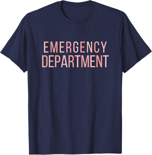 Emergency Department ER Tech Emergency Room Nurse T-Shirt - T-Shirt | Navy