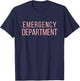 Emergency Department ER Tech Emergency Room Nurse T-Shirt - T-Shirt | Navy