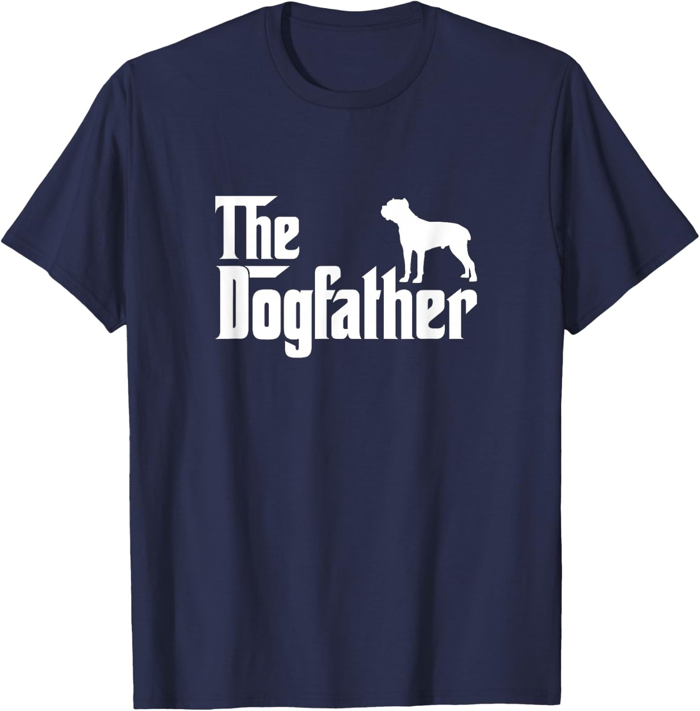 Cane Corso The DogFather Dog Papa Dad T-Shirt - T-Shirt | Navy