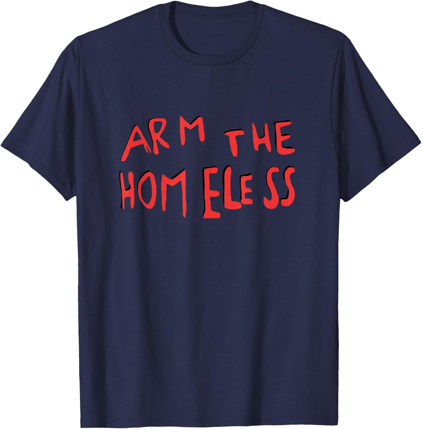 Arm The Homeless Rock / Metal Guitar T-Shirt - T-Shirt | Navy
