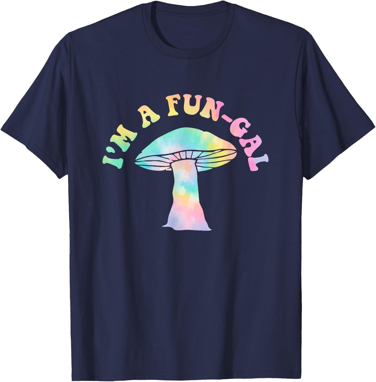 I'm A Fun-gal Hippie Design T-Shirt - T-Shirt | Navy