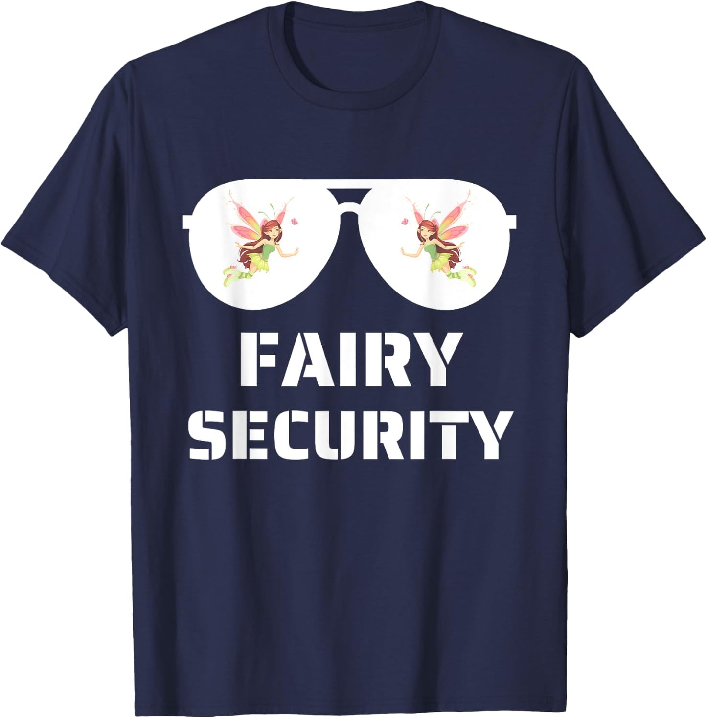 Halloween Dad Mom Daughter Adult Costume Fairy Security T-Shirt - T-Shirt | Navy