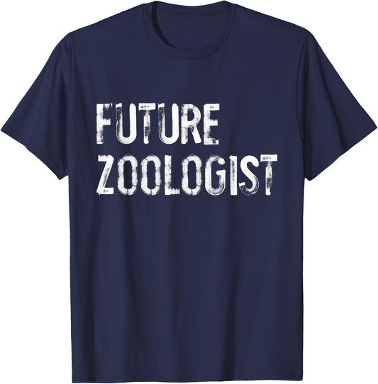 Future Zoologist Funny Zoology Scientist Science Student T-Shirt - T-Shirt | Navy
