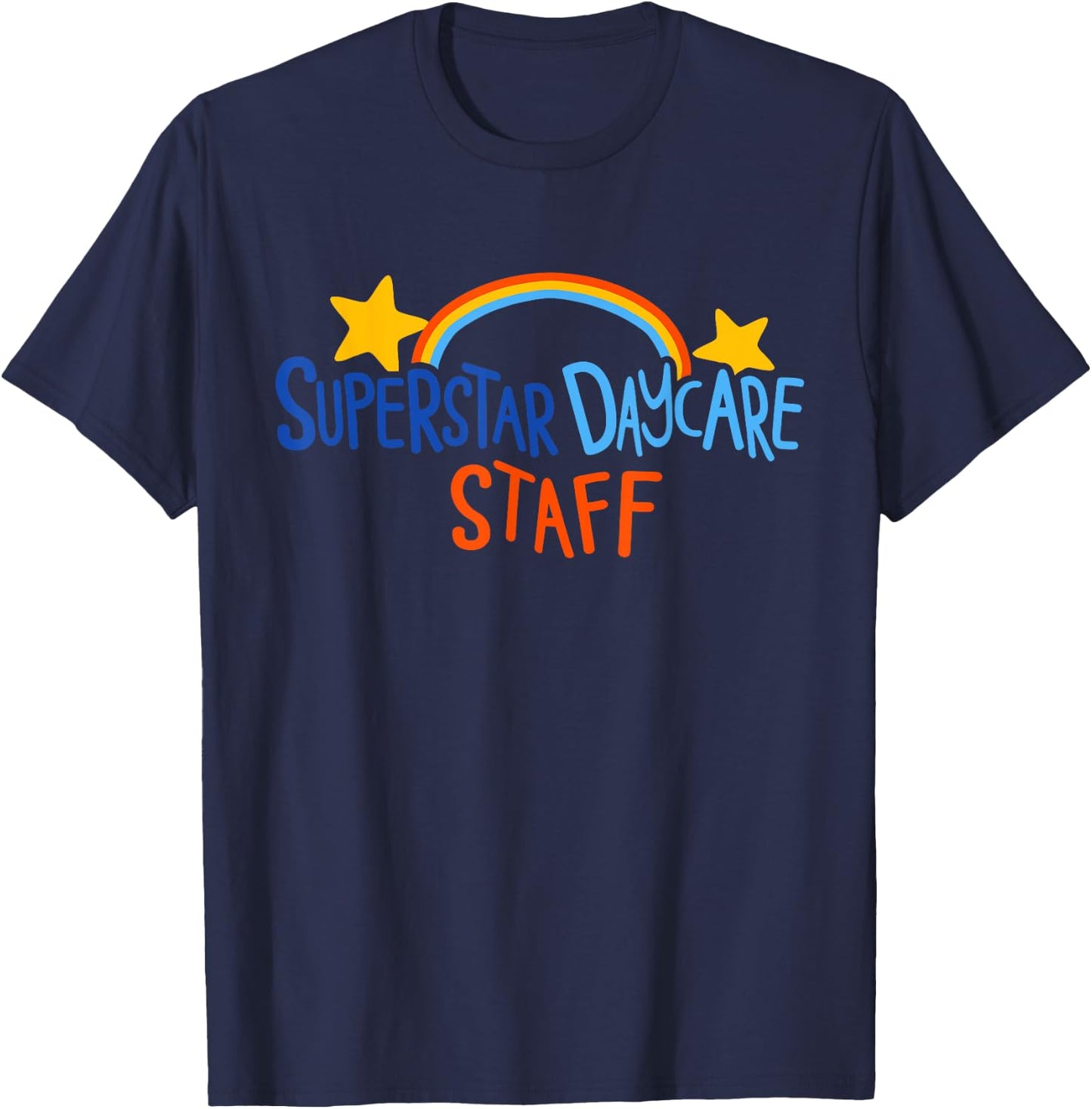 Superstar Daycare Staff Trendy Apparel T-Shirt - T-Shirt | Navy