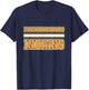 Mechanicsburg Indians Horizontal Stripes T-Shirt - T-Shirt | Navy