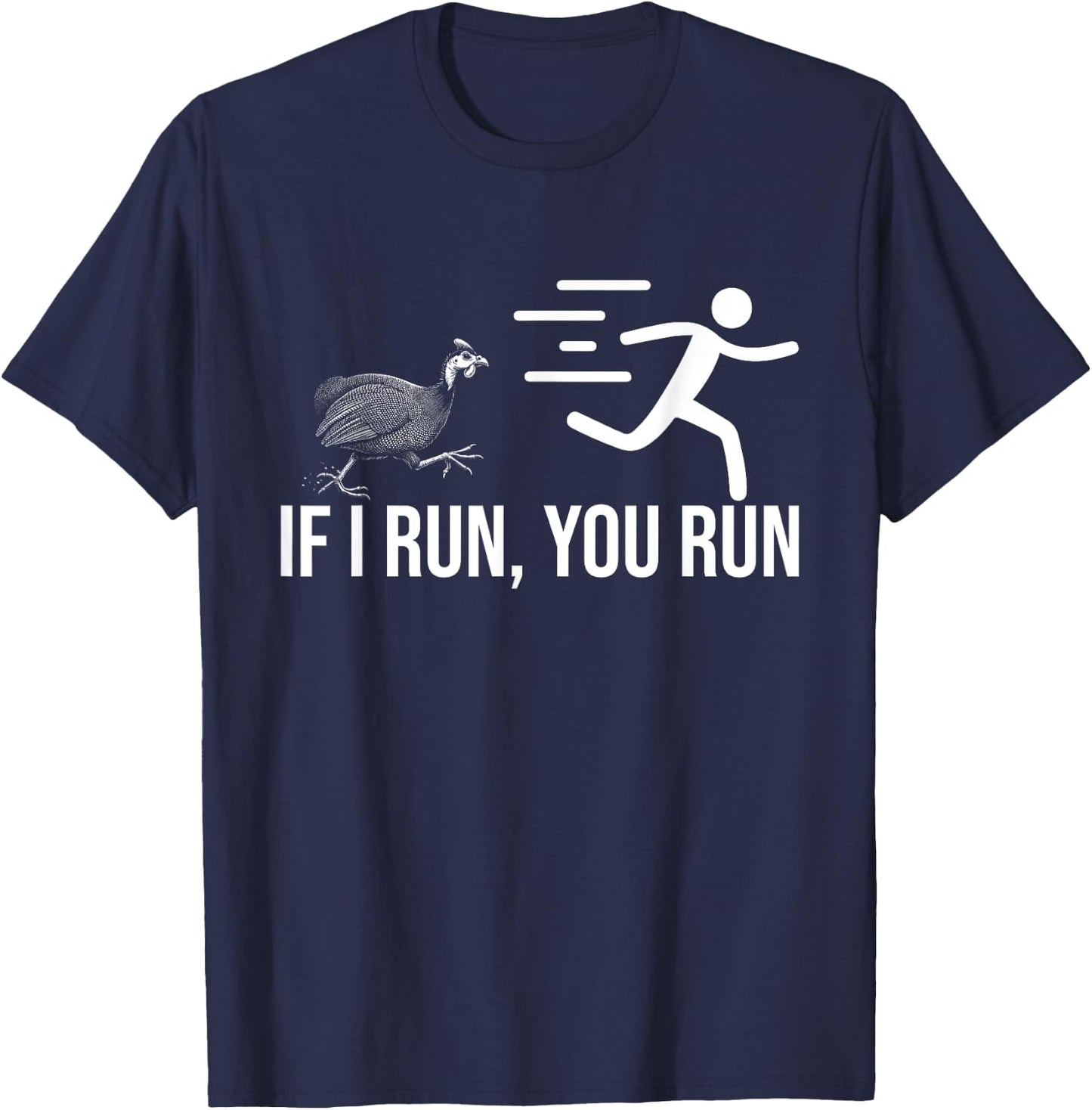 Guinea Hen Guinea Fowl T-Shirt - T-Shirt | Navy