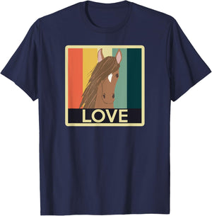 Beautiful Bay Horse T-Shirt - T-Shirt | Navy