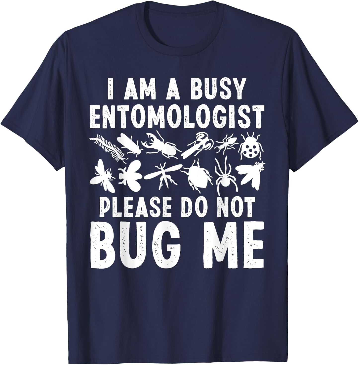 Cool Entomology Art Men Women Entomologist Insect Lady Bug T-Shirt - T-Shirt | Navy