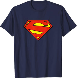 Superman New 52 Logo Shield T-Shirt - T-Shirt | Navy