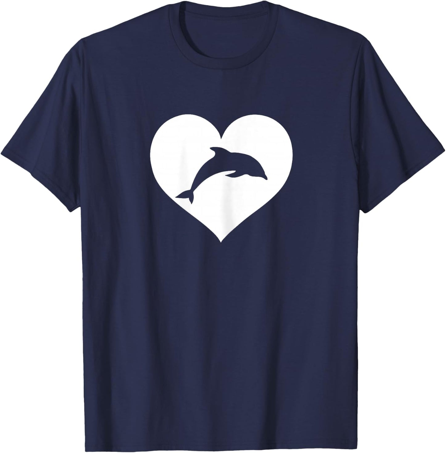 Purple or Blue dolphin shirt T-Shirt - T-Shirt | Navy