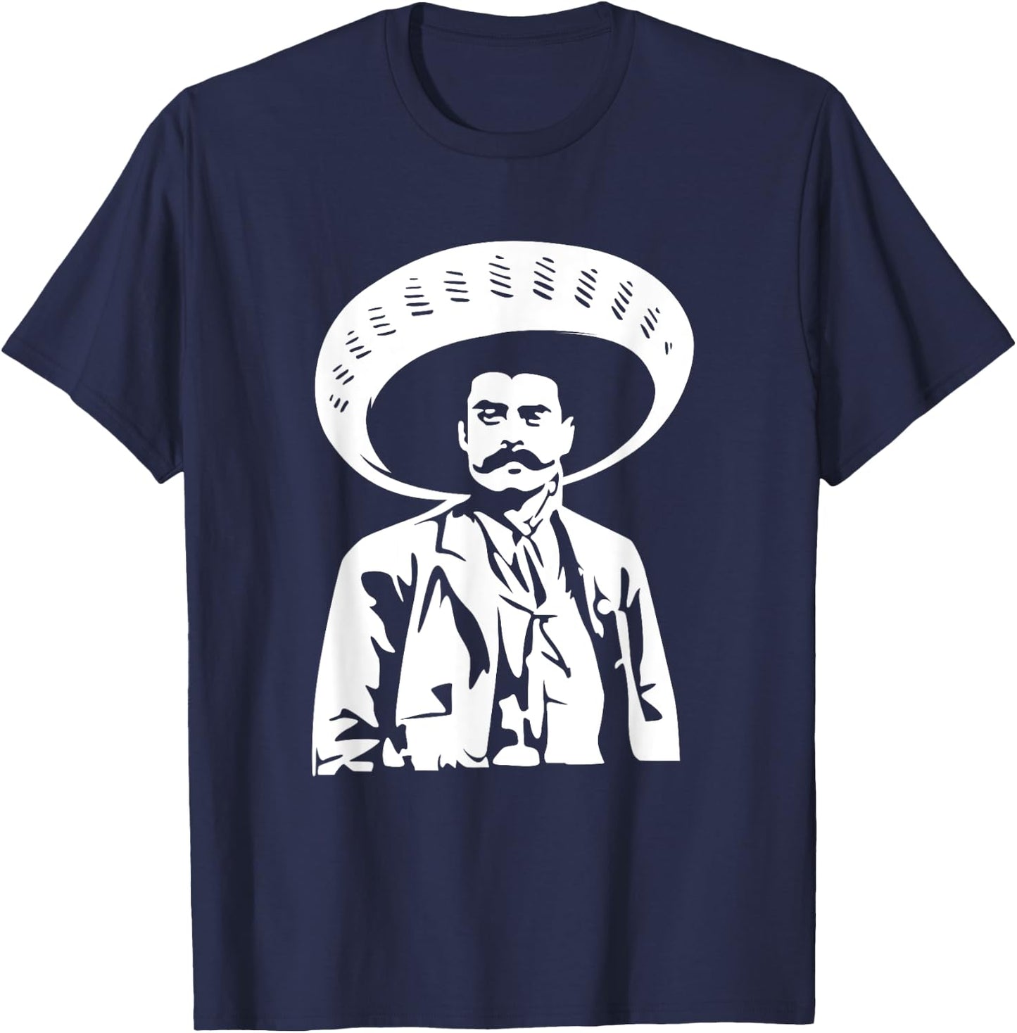 Emiliano Zapata Héroe Revolucionario de México T-Shirt - T-Shirt | Navy