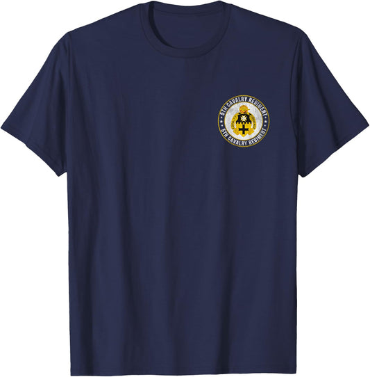 5th Cavalry Regiment Military Veteran Father Day Christmas T-Shirt - T-Shirt | Navy
