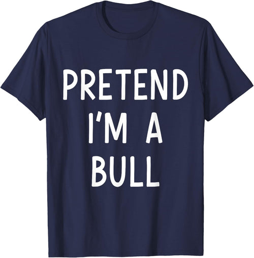 Pretend Im a bull easy lazy costume for halloween party