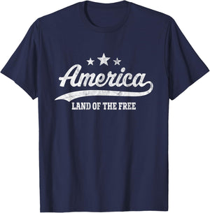 America Land of the Free T-Shirt - T-Shirt | Navy