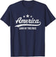 America Land of the Free T-Shirt - T-Shirt | Navy