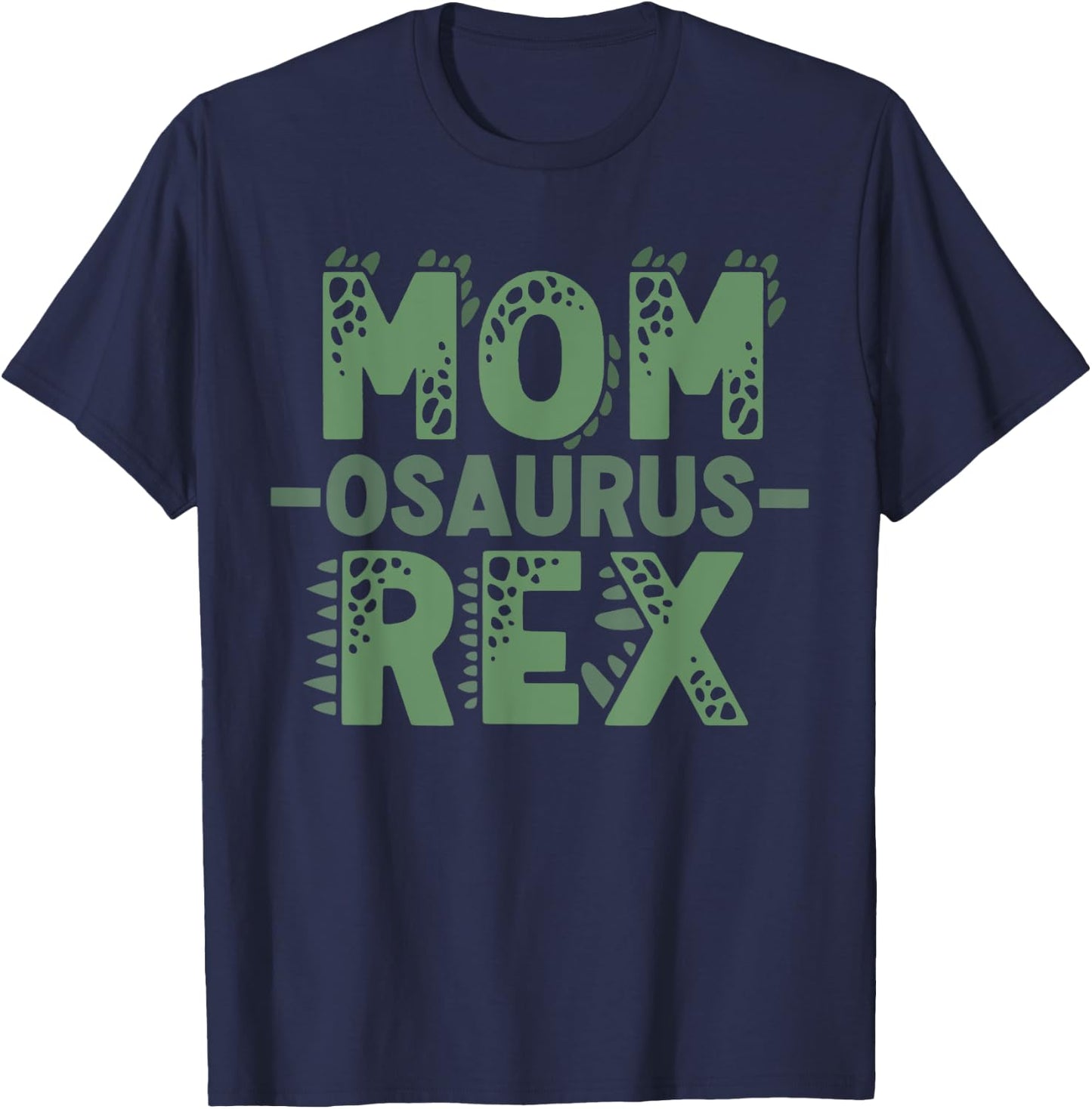 Momsaurus T rex Dinosaur Funny Mom Saurus Matching Family T-Shirt - T-Shirt | Navy