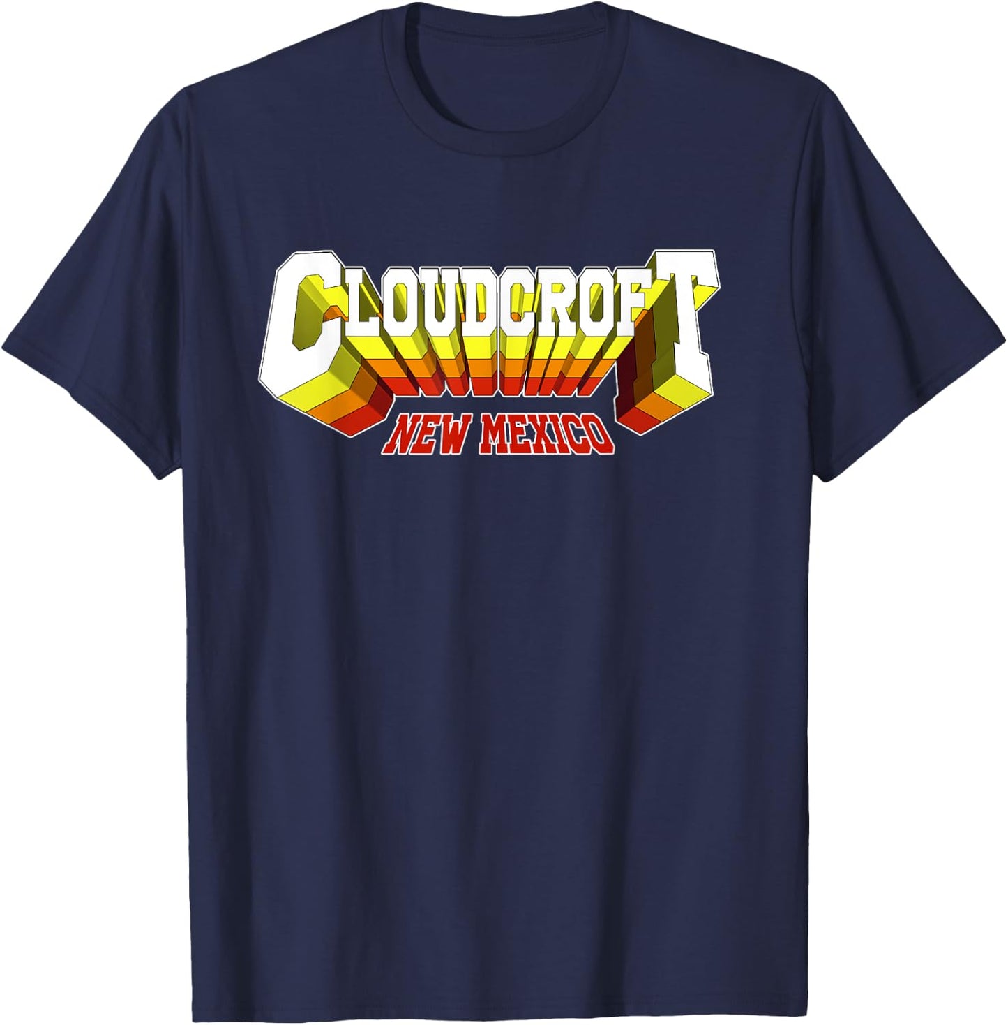 Retro Cloudcroft City NM New Mexico T-Shirt - T-Shirt | Navy