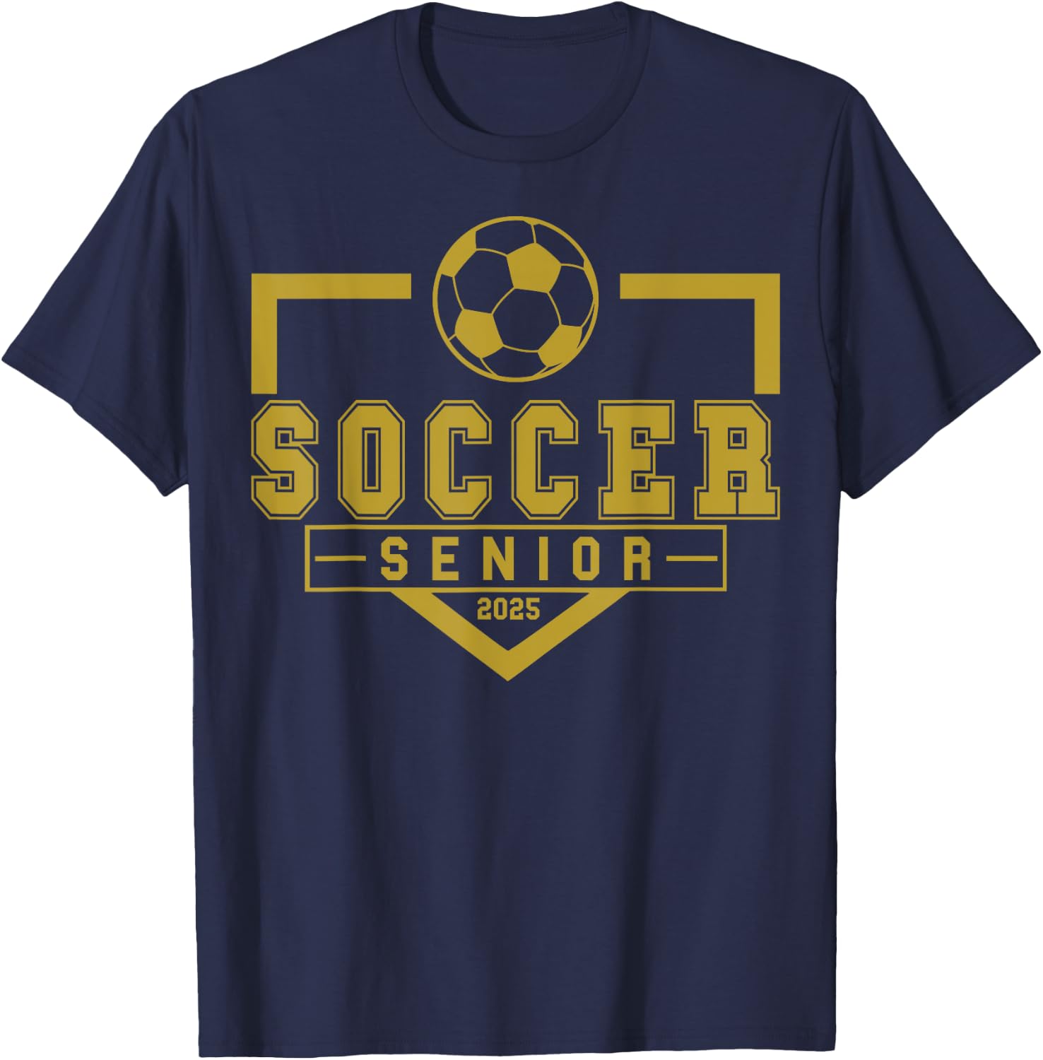 Soccer Senior Night Soccer Senior 2025 Graduation 12 T-Shirt - T-Shirt | Navy