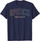 Speech Therapy Speech Language Pathologist Pathology SLP T-Shirt - T-Shirt | Navy
