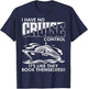 Moxiesis Designs I Have No Cruise Control It Like They Book Themselves Black Cotton 65% Polyester 35% -Adults Classic Fit Collarless Short Sleeve T-Shirt - T-Shirt | Navy
