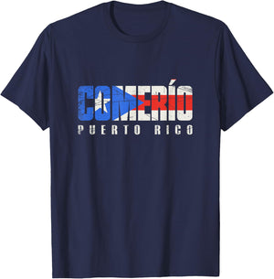 Comerío Puerto Rico, Puerto Rican flag T-Shirt - T-Shirt | Navy