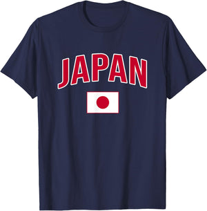 Japan - Flag of Japan - Throwback Design - Classic T-Shirt - T-Shirt | Navy