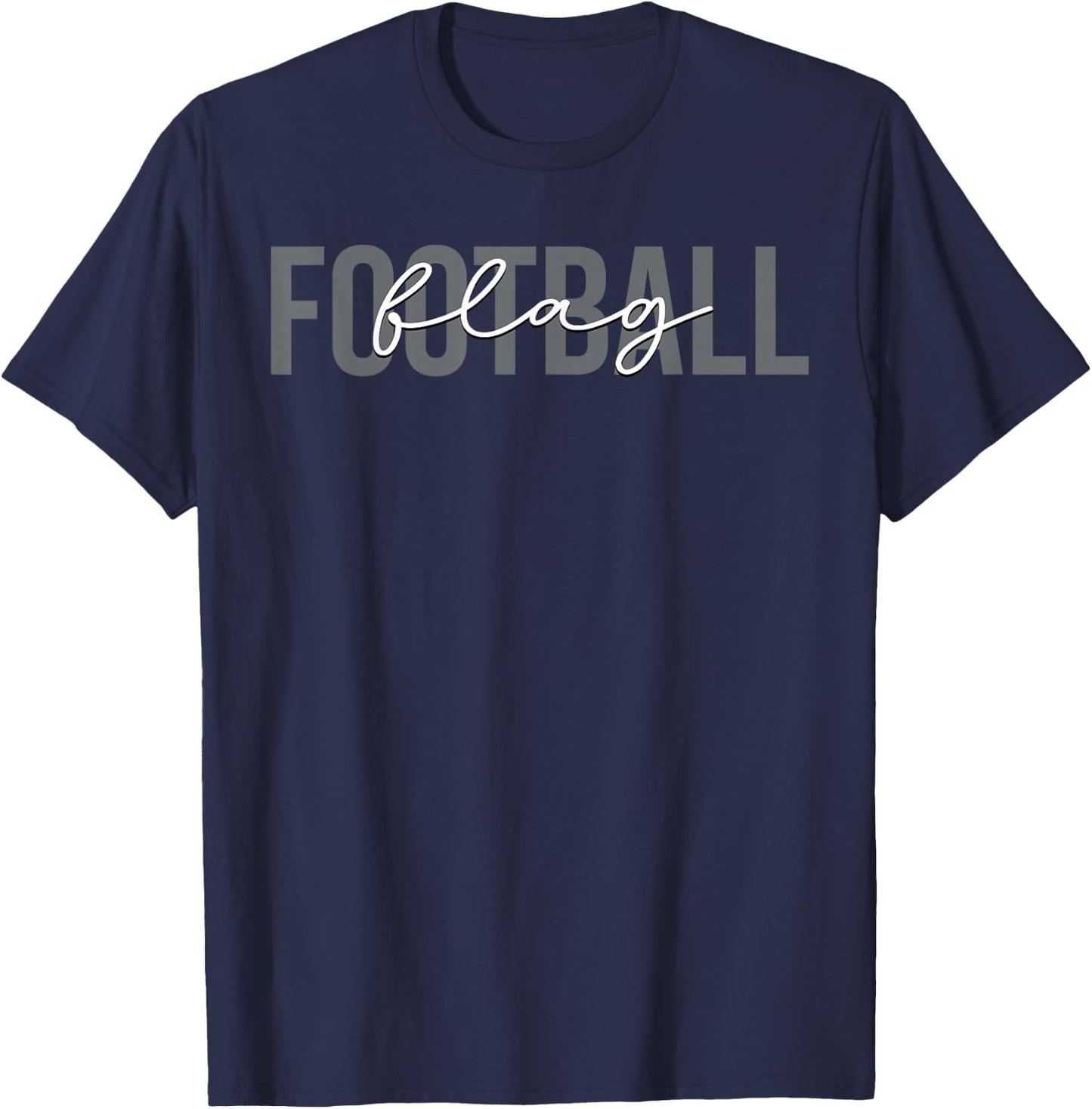 Flag Football Coach Team Trainer T-Shirt - T-Shirt | Navy