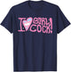 I Love Girl Cock! Trans Apparel T-Shirt - T-Shirt | Navy