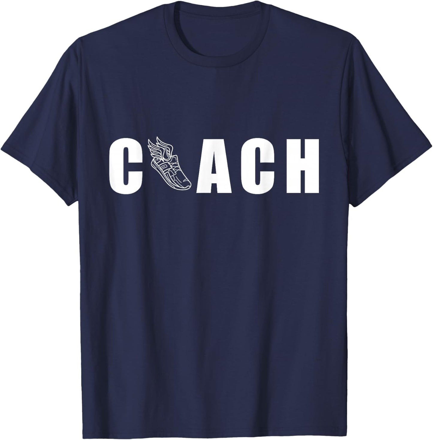 Cross Country Coach Funny Marathon Running Shoes XC Runner T-Shirt - T-Shirt | Navy