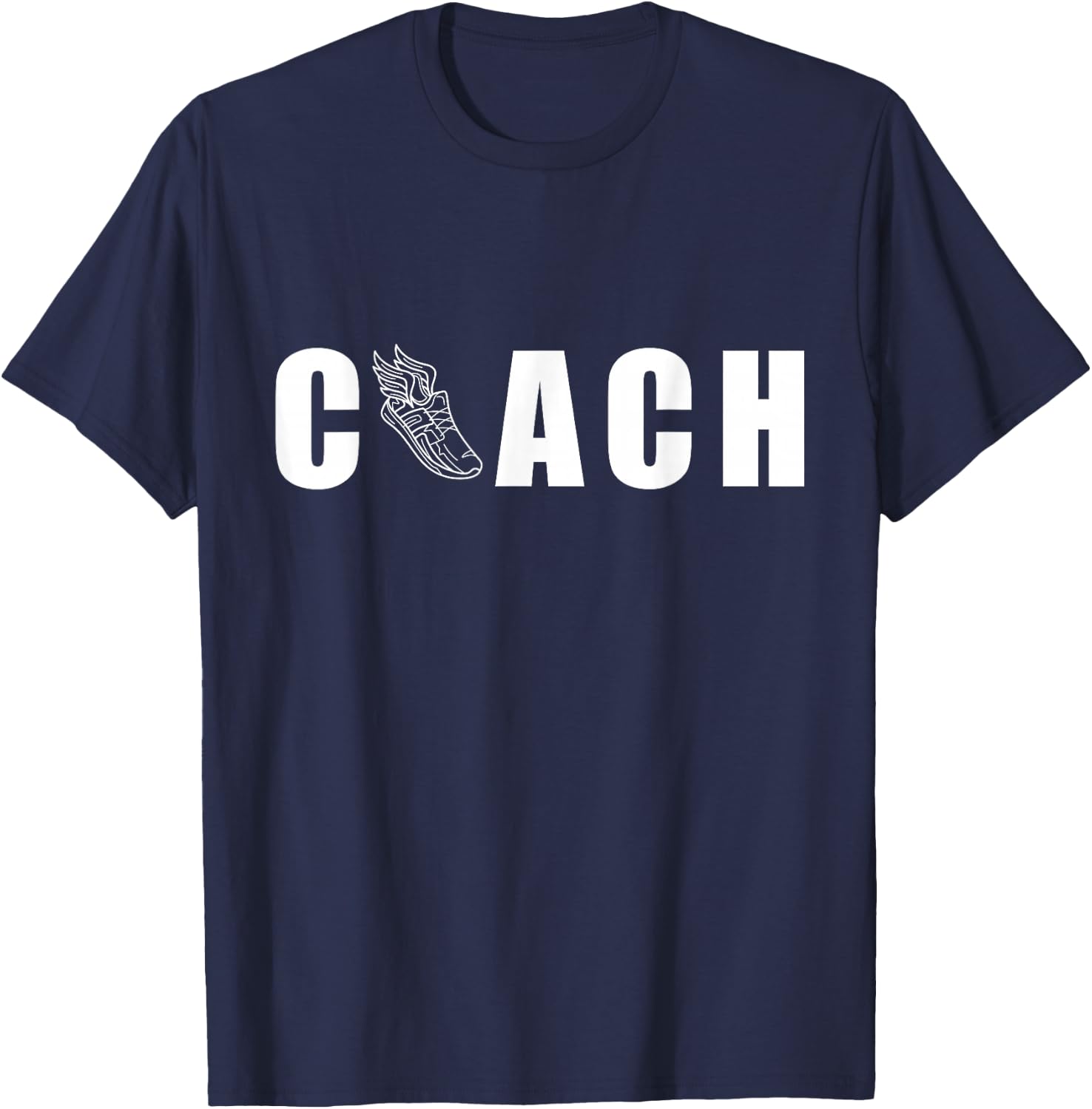 Cross Country Coach Funny Marathon Running Shoes XC Runner T-Shirt - T-Shirt | Navy