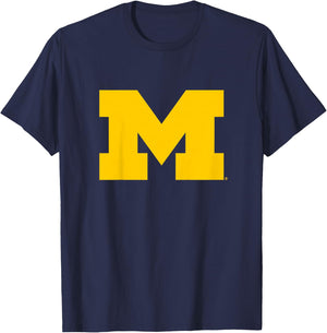 Kids University of Michigan Wolverines U of M Primary Logo T-Shirt - T-Shirt | Navy