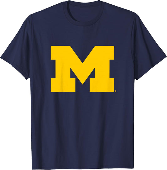 Kids University of Michigan Wolverines U of M Primary Logo T-Shirt - T-Shirt | Navy