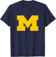 Kids University of Michigan Wolverines U of M Primary Logo T-Shirt - T-Shirt | Navy