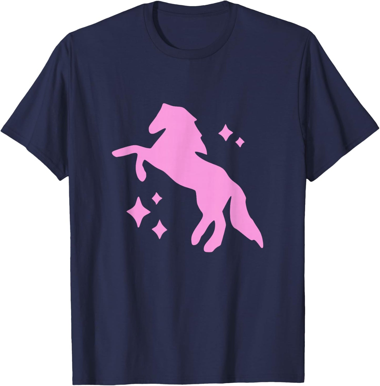 Pony and Heels Lover Pink Girls Clubs Disco Birthday Cowgirl T-Shirt - T-Shirt | Navy