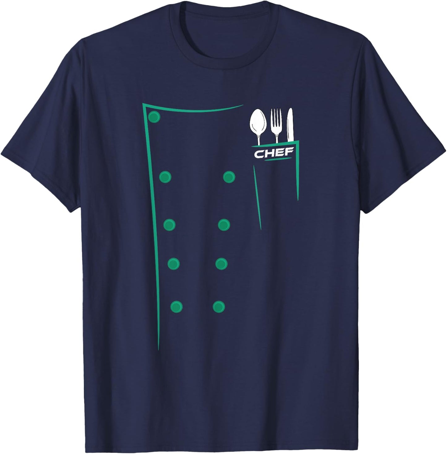 Chef Culinary Utensils Design Outfit T-Shirt - T-Shirt | Navy