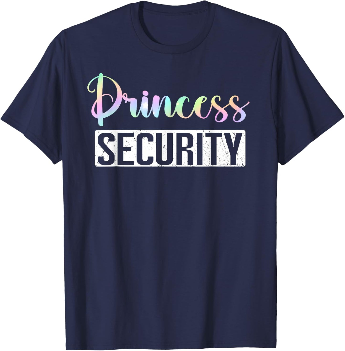 Princess Security Halloween Mom Dad Parents Adult Costume T-Shirt - T-Shirt | Navy