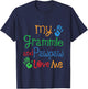 Kids Grammie And Pawpaw Love Me Grandchild T-Shirt - T-Shirt | Navy