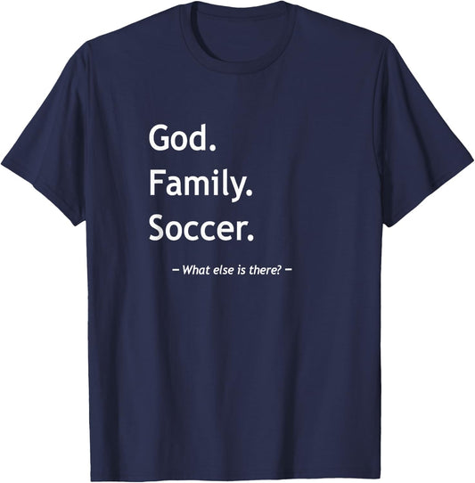 Christian Faith Christianity God Family Soccer T-Shirt - T-Shirt | Navy