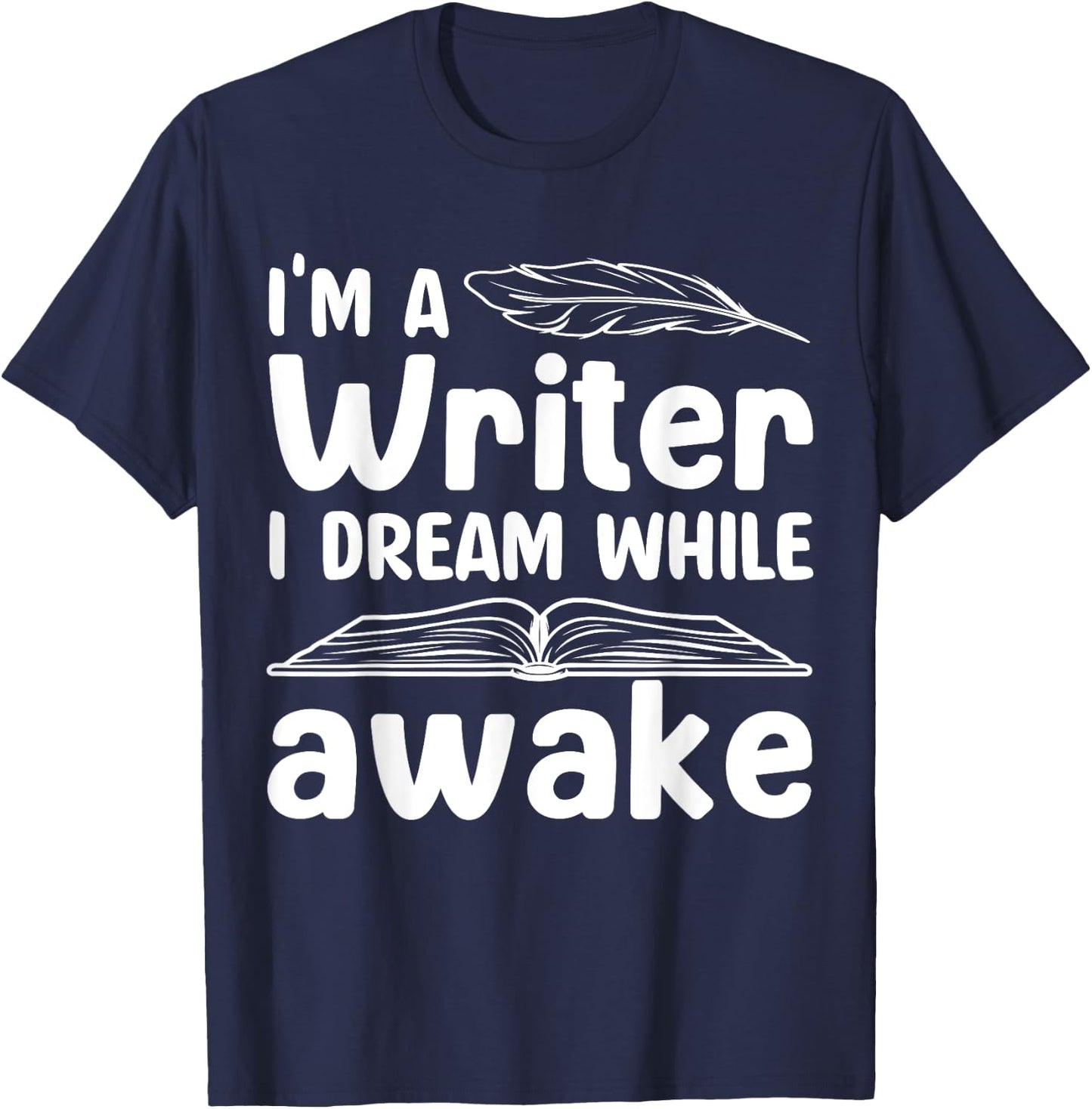 Writer Outfit Women Writing Lover Author Poet Writer T-Shirt - T-Shirt | Navy