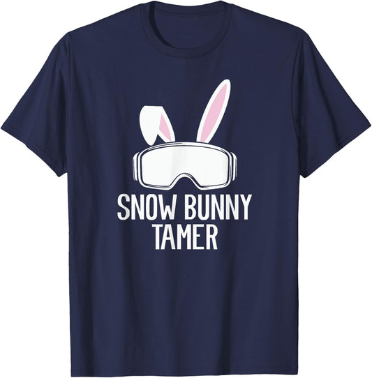 Snow Bunny Tamer Ski Funny Apres Party Skiing Skier T-Shirt - T-Shirt | Navy