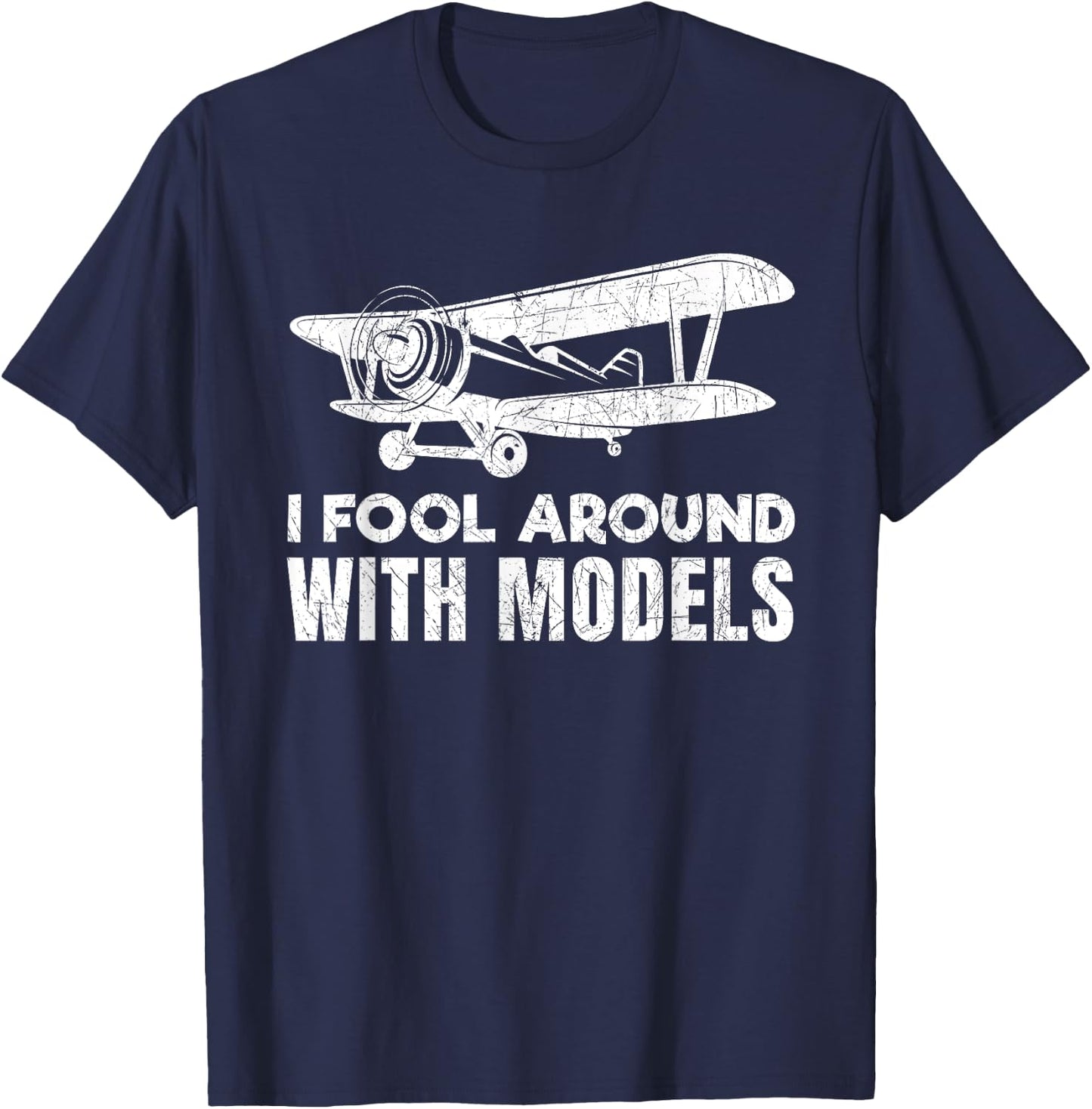 Funny RC Model Airplane Prop Plane Pilot Gift T-Shirt - T-Shirt | Navy