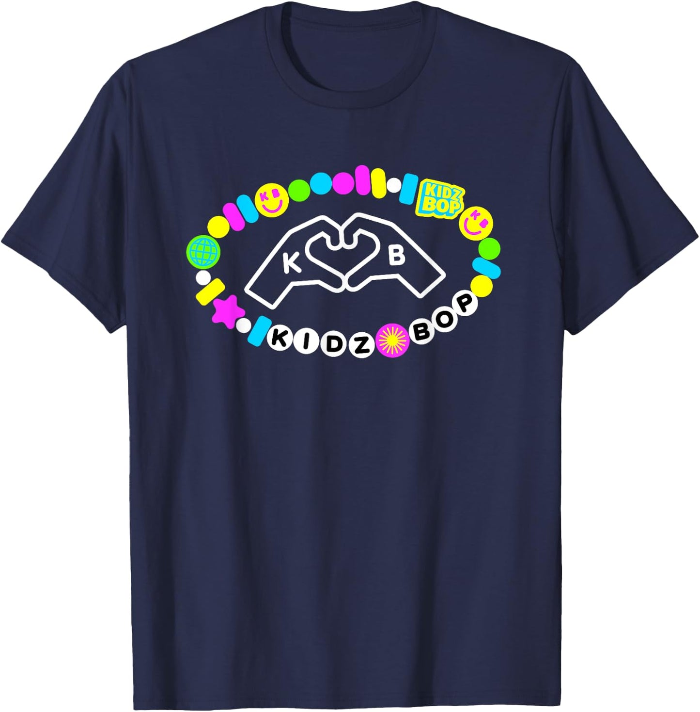 KIDZ BOP Merch – Friendship Bracelet T-Shirt - T-Shirt | Navy