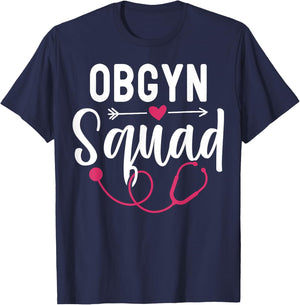 OBGYN Squad Obstetrician Gynecologist T-Shirt - T-Shirt | Navy